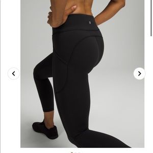 Lululemon invigorate high rise 25” tight in merlot